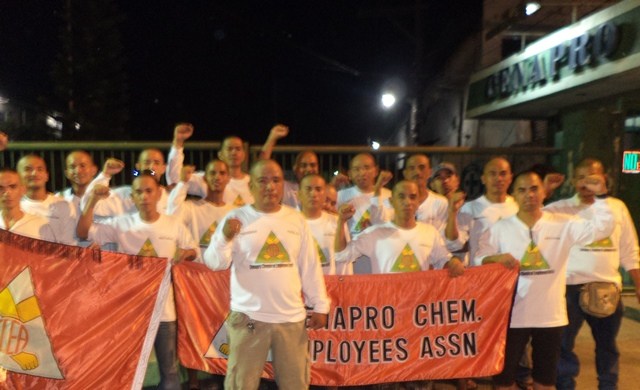 Chemical workers appeal for support to union leaders