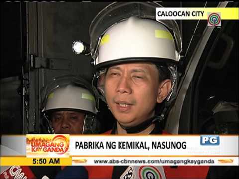 Fire hits chemical factory in Caloocan